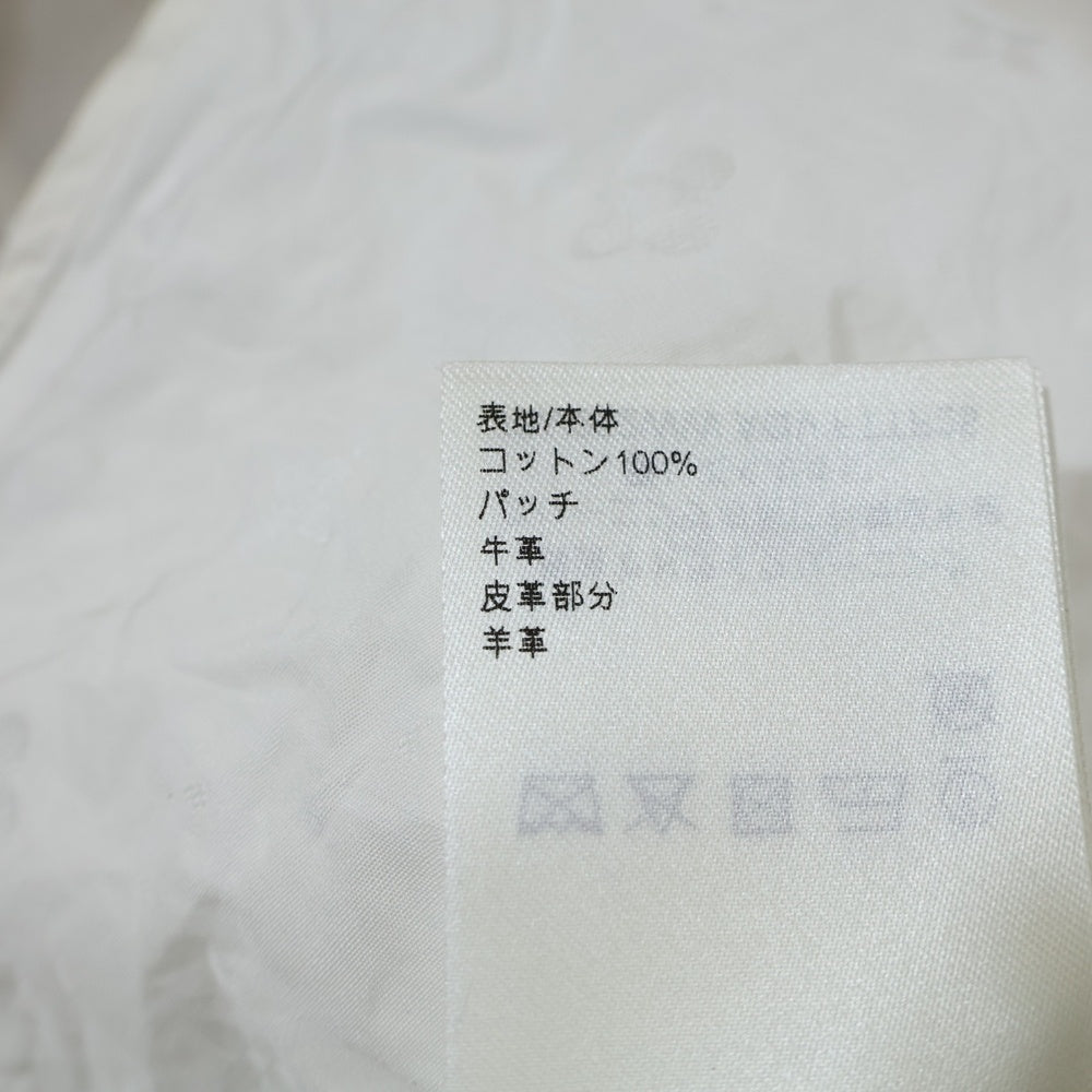 LOUIS VUITTON(ルイヴィトン) 25AW モノグラム 総柄 カットオフ ドローストリング ロングスリーブ 長袖シャツ ホワイト RW252WW AQV FTTP25