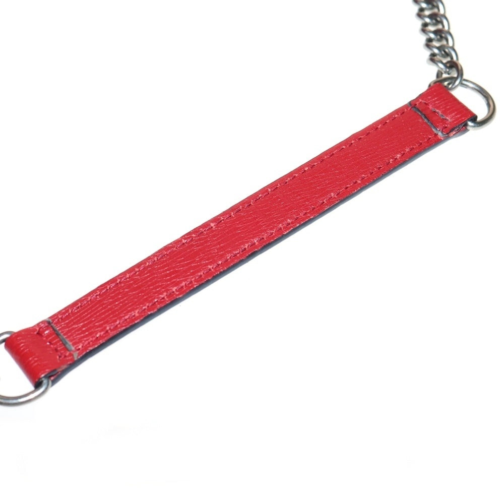 GUCCI(グッチ) フローラ フラワー チェーンショルダーバッグ ミニバッグ レッド シルバー金具