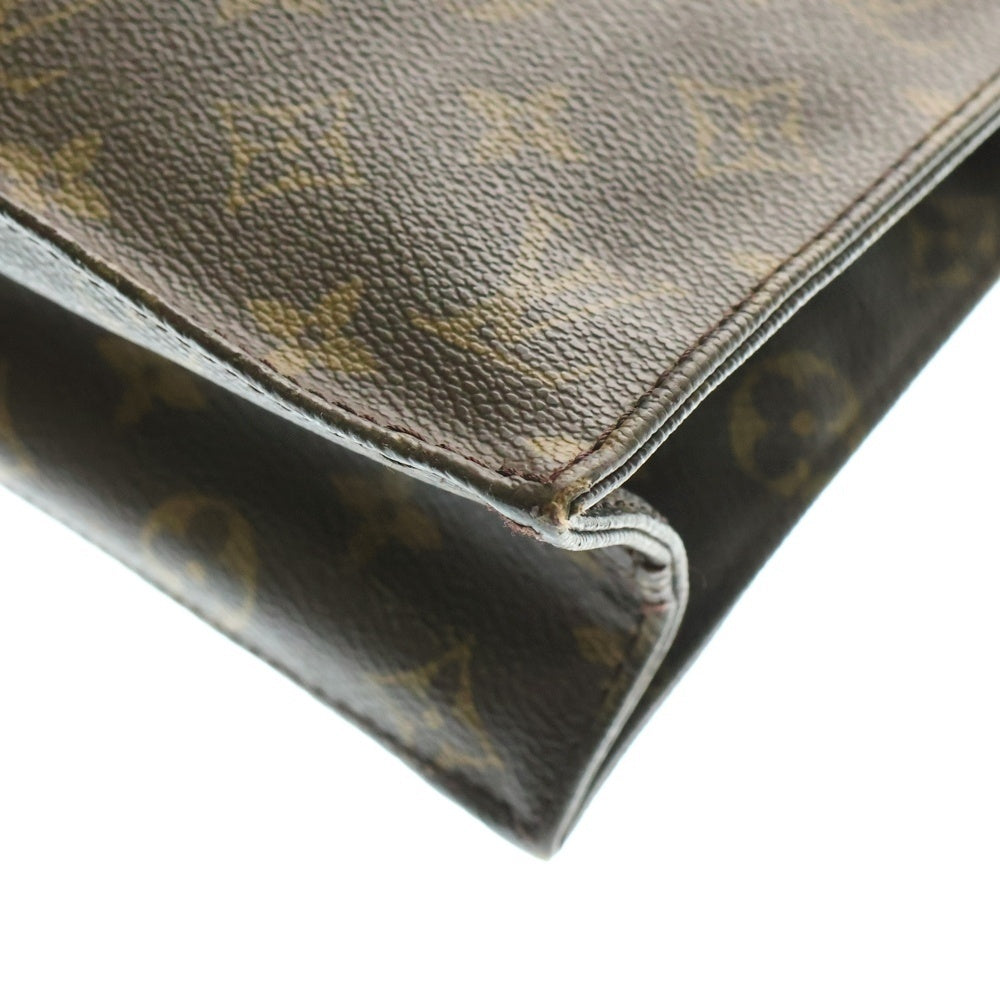 LOUIS VUITTON(ルイヴィトン) モノグラム サックプラ トートバッグ ハンドバッグ ブラウン レザー×PVC M51140 ゴールド金具