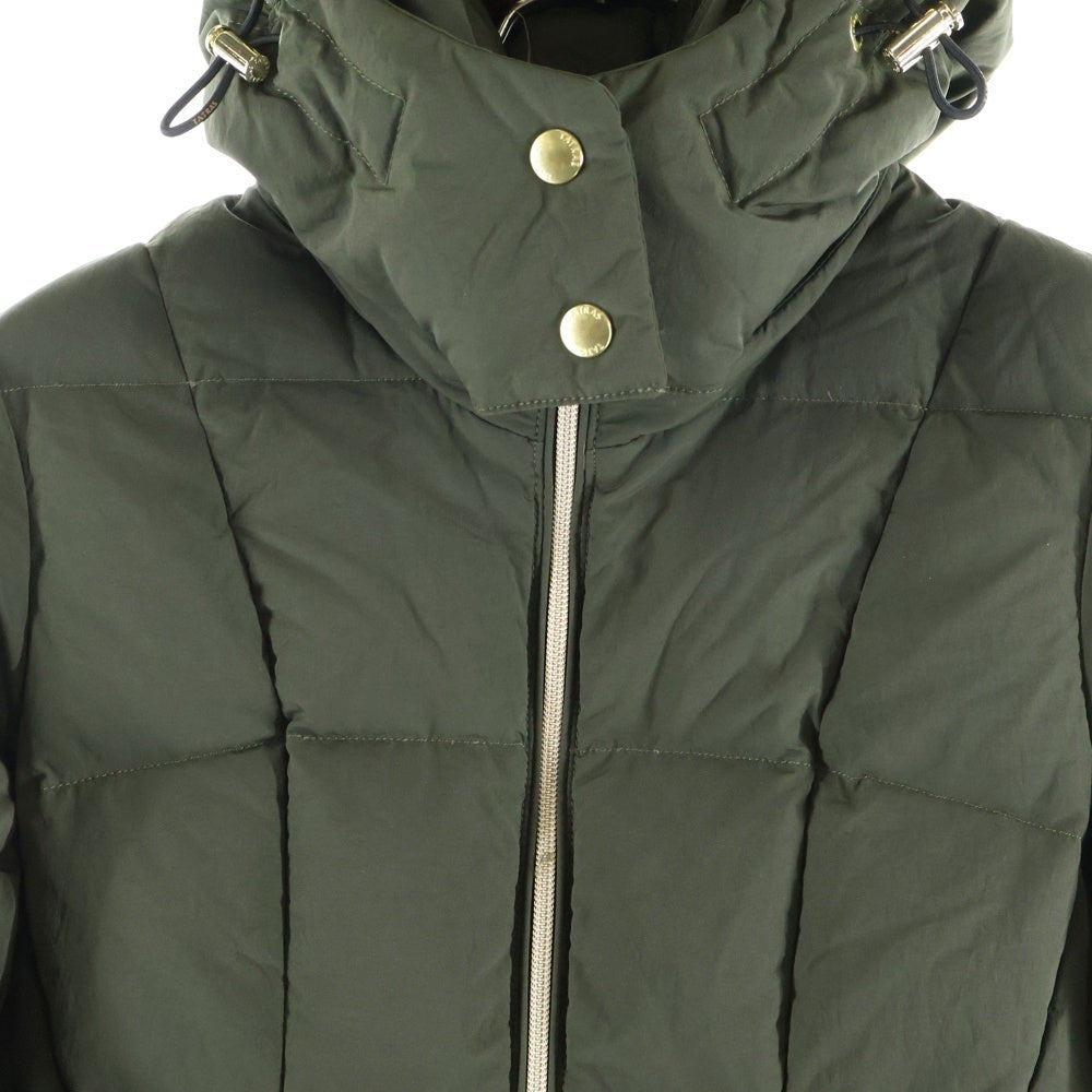 TATRAS(タトラス) NARAH ナラ フーデッド ジップアップ ダウン ロング ジャケット コート カーキ レディース LTLA21A4226-D