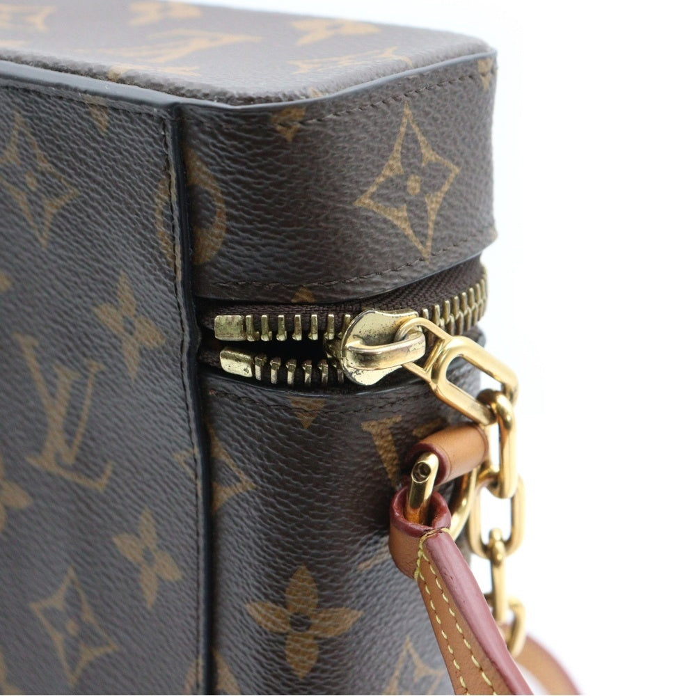 LOUIS VUITTON(ルイヴィトン) モノグラム フォーン ボックス ショルダーバッグ ブラウン PVC×レザー RFID M44914