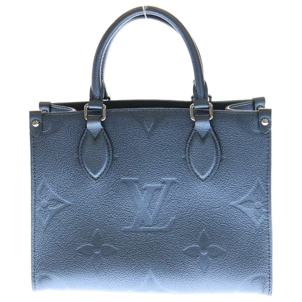 LOUIS VUITTON(ルイヴィトン) モノグラムアンプラント オンザゴーPM 2WAYバッグ ハンドバッグ ショルダーバッグ メタリックブルー レザー M58956 シルバー金具