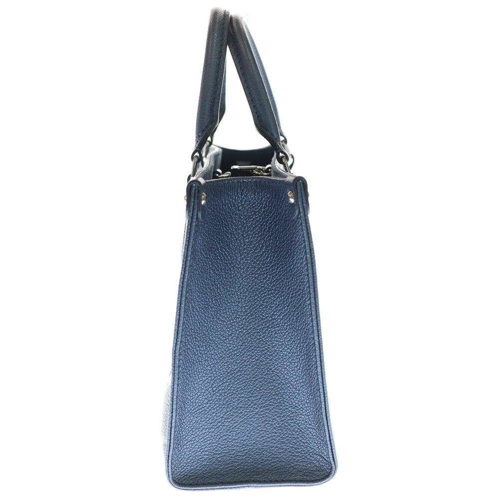 LOUIS VUITTON(ルイヴィトン) モノグラムアンプラント オンザゴーPM 2WAYバッグ ハンドバッグ ショルダーバッグ メタリックブルー レザー M58956 シルバー金具