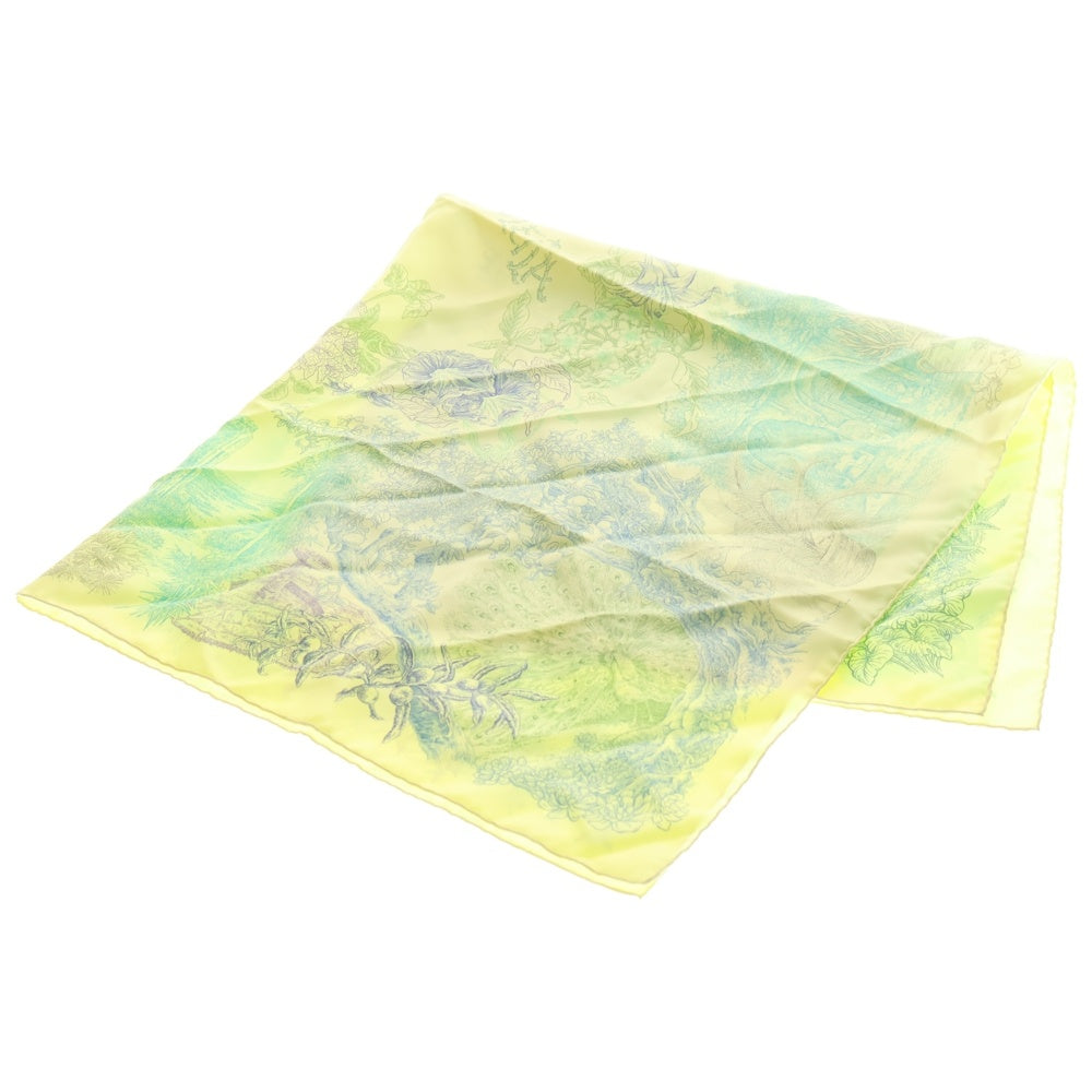 HERMES(エルメス) カレ90 レイラの庭 シルクスカーフ ライトイエロー