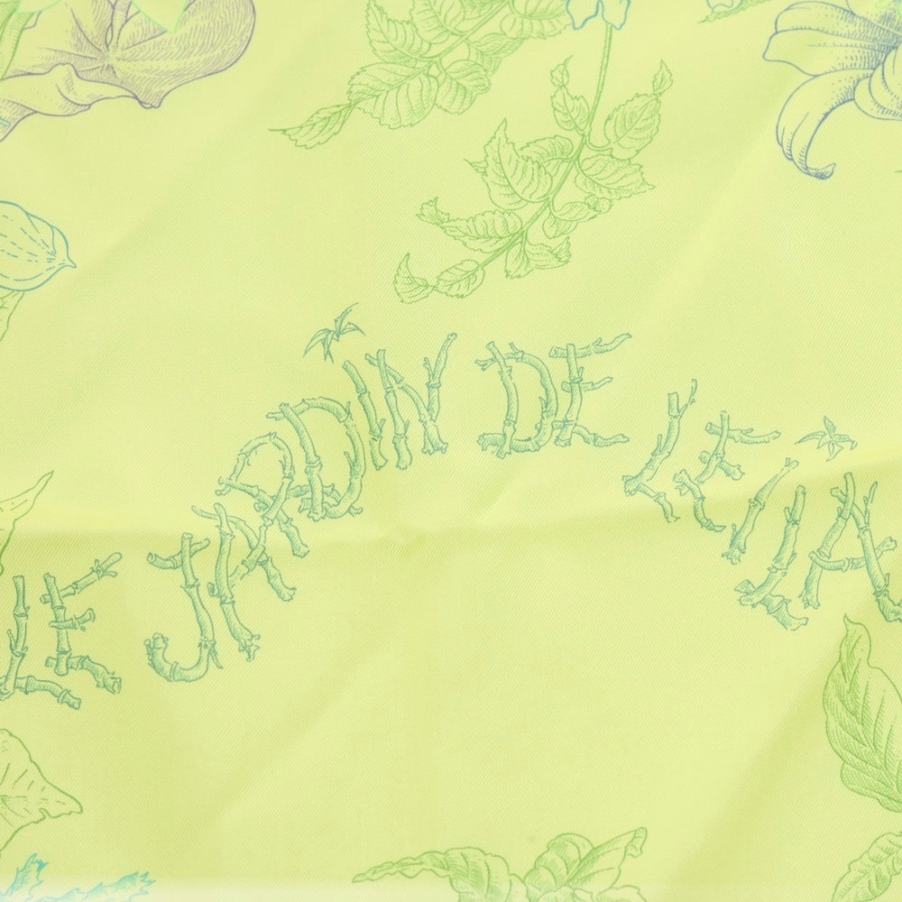 HERMES(エルメス) カレ90 レイラの庭 シルクスカーフ ライトイエロー