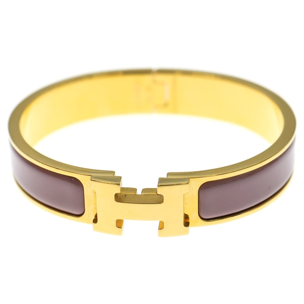 HERMES(エルメス) クリッククラックPM Hロゴブレスレット バングル GD