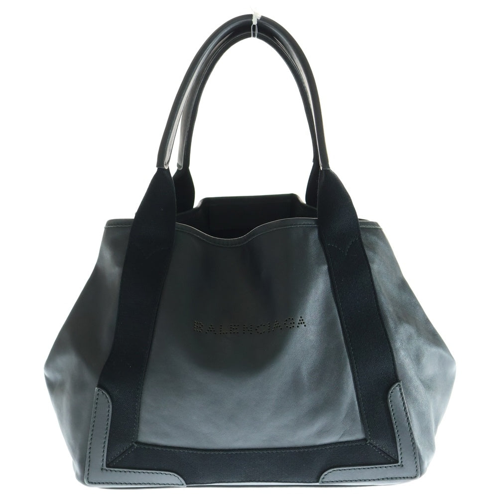 BALENCIAGA(バレンシアガ) ネイビーカバス S ハンドバッグ ブラック レザー
