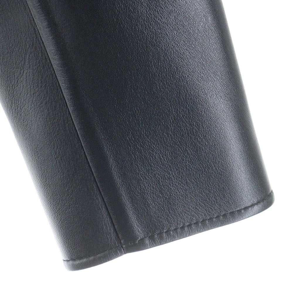 CELINE(セリーヌ) クロディーヌカラー トリオンフボタン ソフトラムスキン レザー スナップボタン ジャケット ブラック レディース 2F562583C.38NO