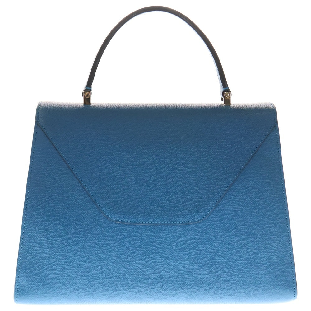 Valextra(ヴァレクストラ) イジィデ ラージ ブルー 2WAY ハンドバッグ ショルダーバッグ