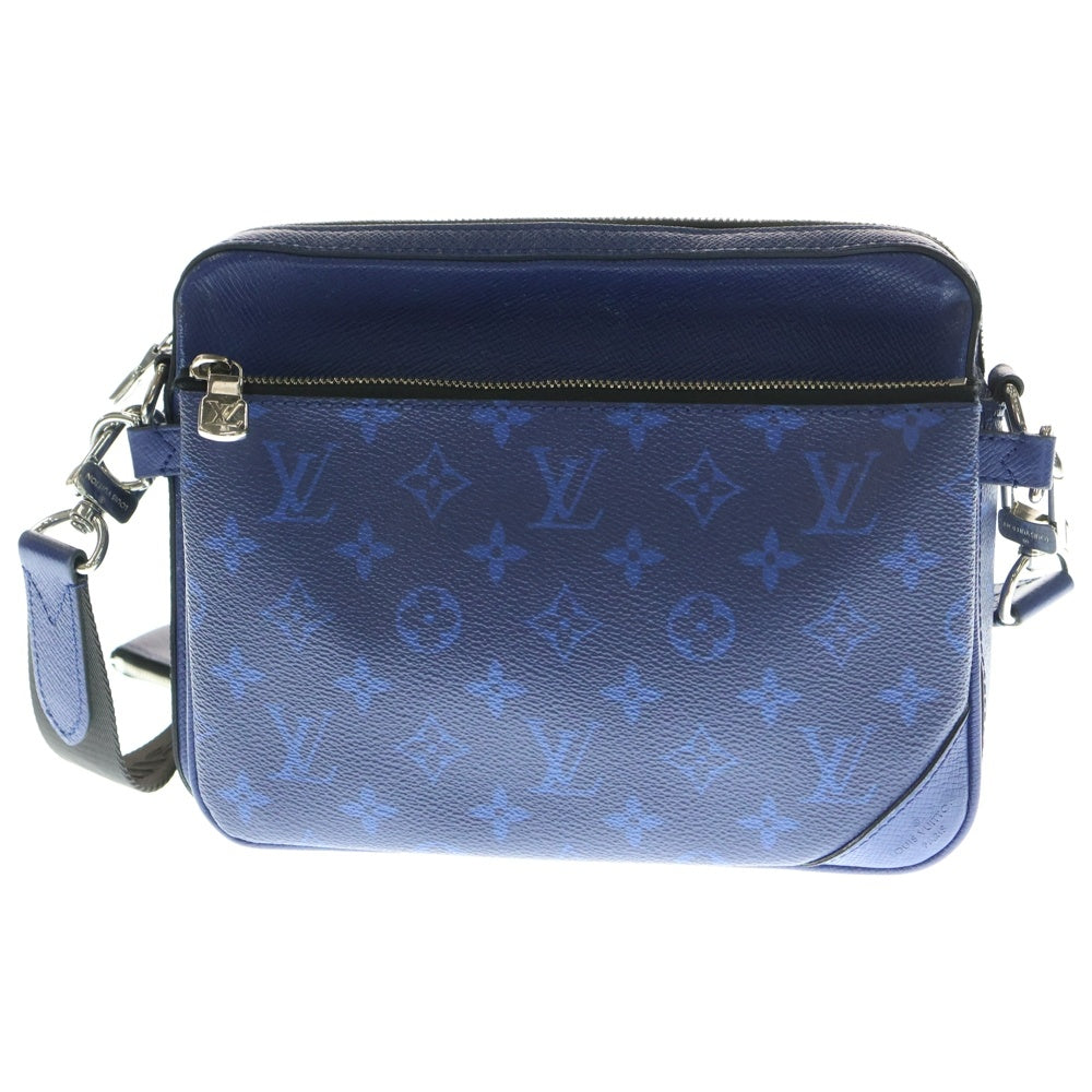 LOUIS VUITTON(ルイヴィトン) タイガラマ トリオ ショルダーバッグ ボディバッグ ブルー レザー M30848 シルバー金具