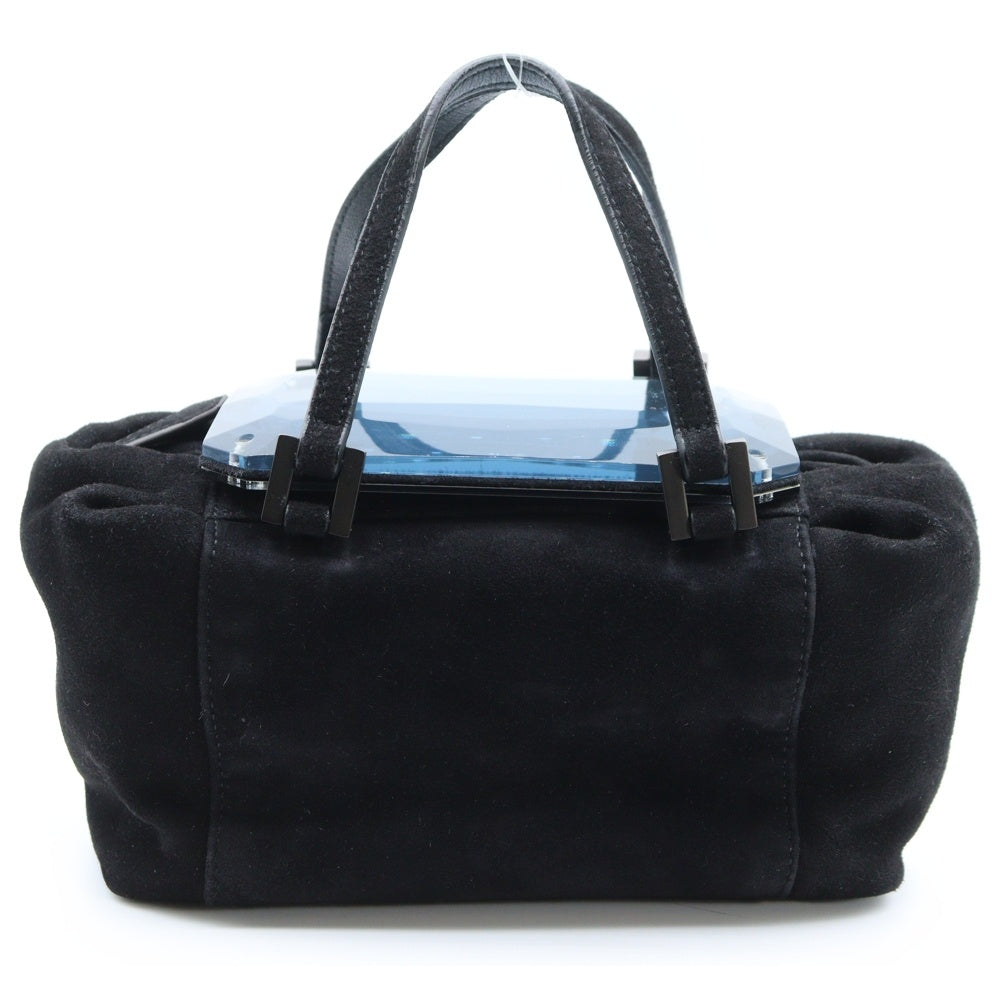 FENDI(フェンディ) ハンドバッグ ブラック スエード ミラー ミニバッグ 8BL100