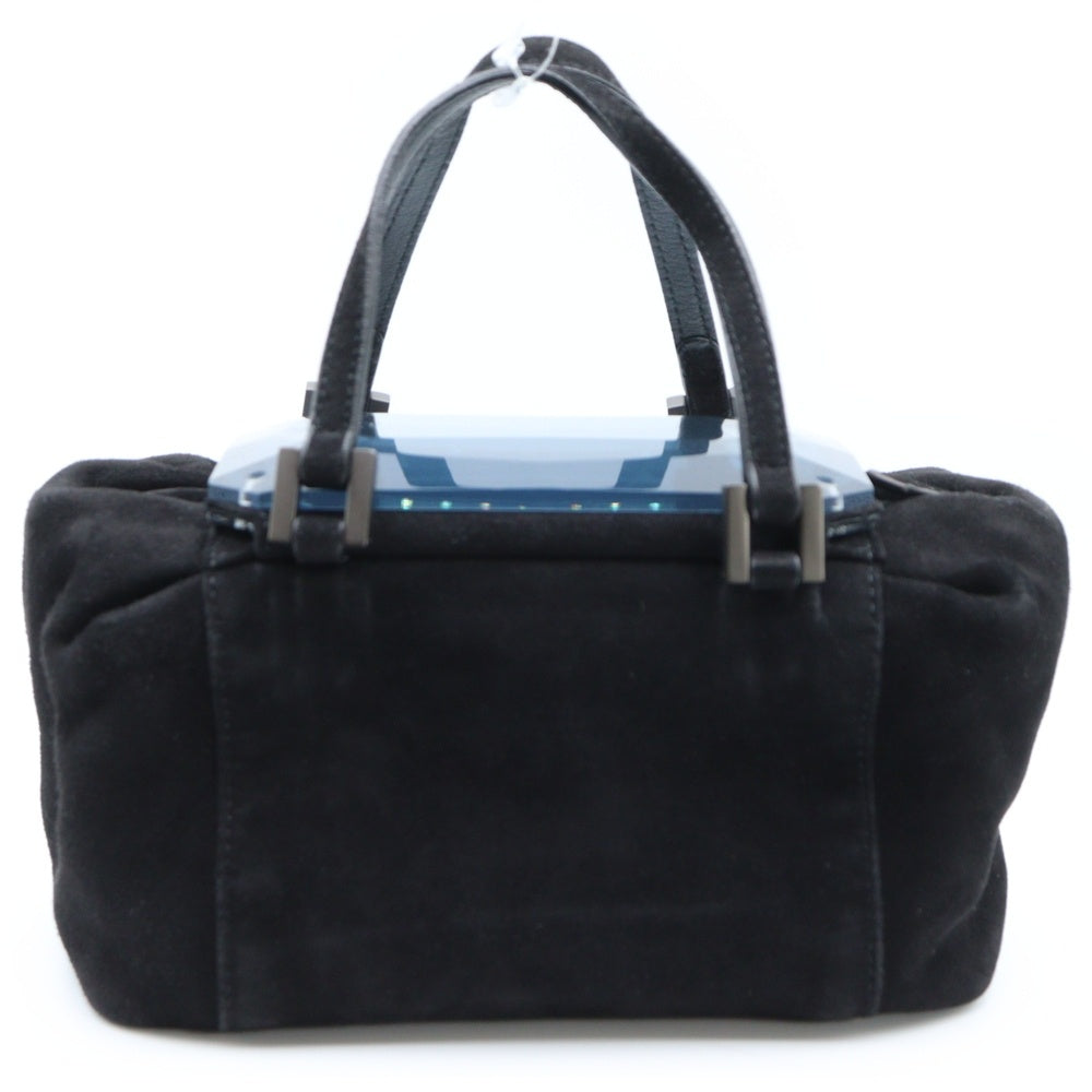 FENDI(フェンディ) ハンドバッグ ブラック スエード ミラー ミニバッグ 8BL100