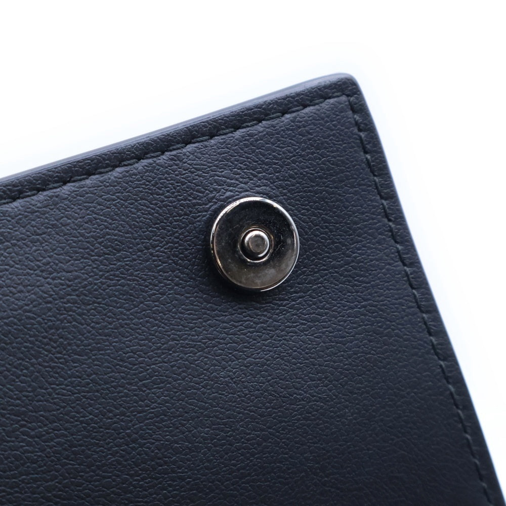 Christian Dior(クリスチャンディオール) バーティカル ロングウォレット 長財布 カードケース ブラック レザー 2ESBC328FLG_H00N シルバー金具