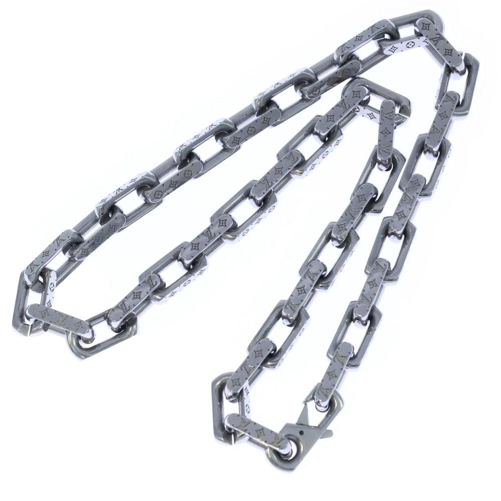 LOUIS VUITTON(ルイヴィトン) コリエ・チェーン モノグラム ネックレス ペンダント チェーン シルバー M64196