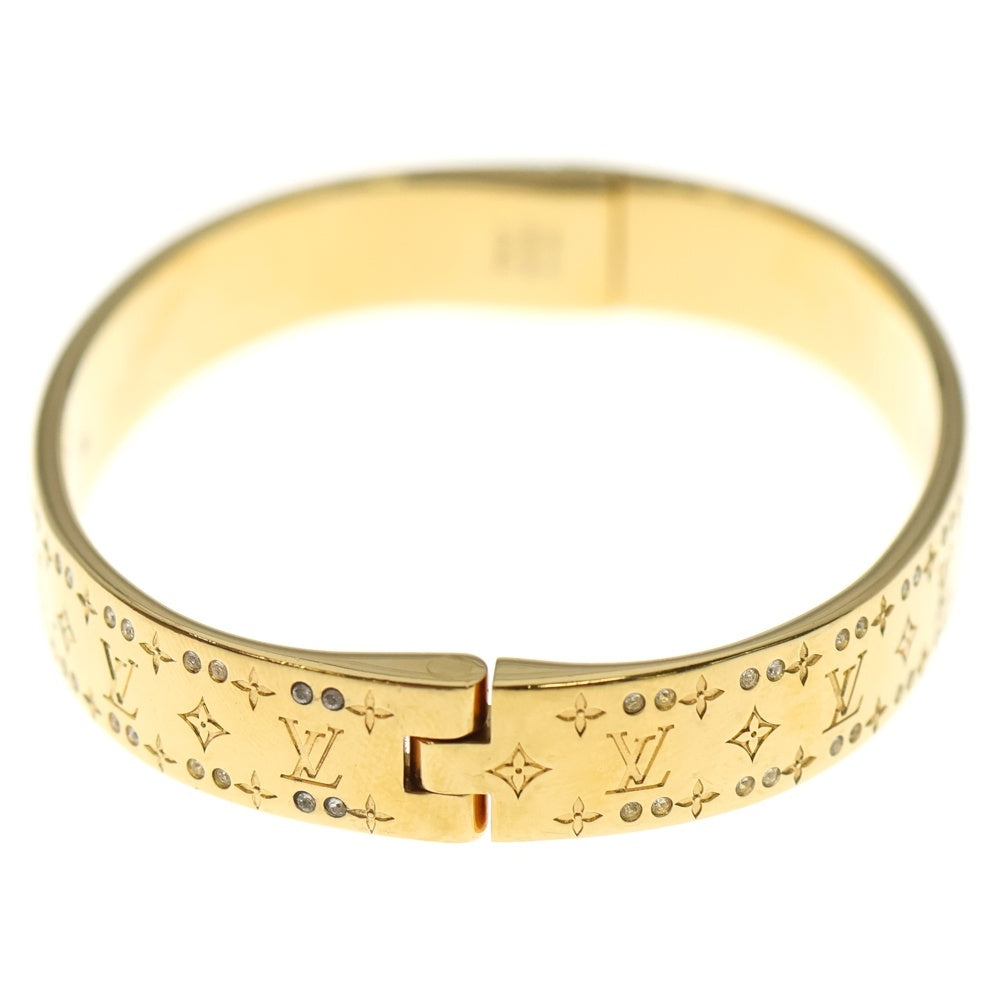 LOUIS VUITTON(ルイヴィトン) ナノグラムストラス リジッドブレスレット バングル ブレスレット ゴールド M64861