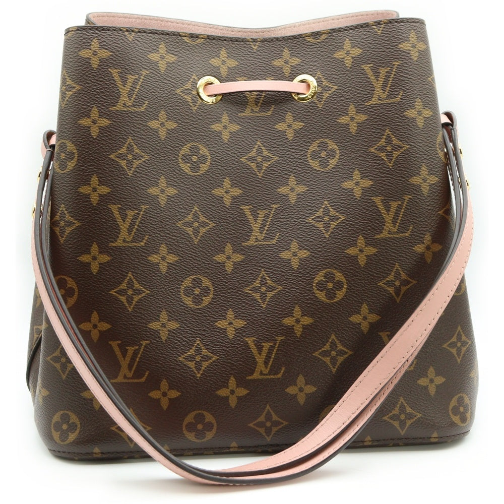 LOUIS VUITTON(ルイヴィトン) ルイヴィトン モノグラム ネオノエ 2WAYバッグ ハンドバッグ ショルダーバッグ ブラウン×ピンク レザー×PVC M44022 ゴールド金具