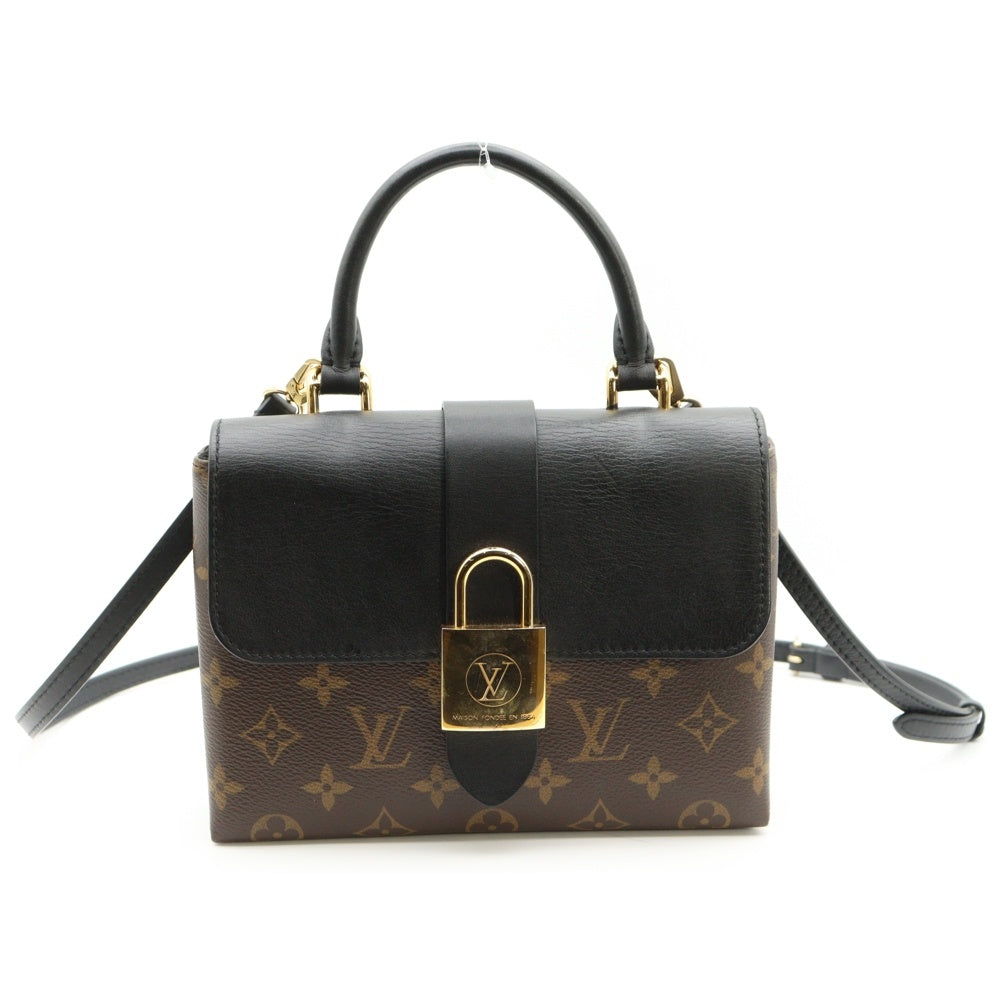 LOUIS VUITTON(ルイヴィトン) モノグラム ロッキーBB 2WAYバッグ ショルダーバッグ ハンドバッグ ブラウン×ブラック レザー×PVC M44141 ゴールド金具