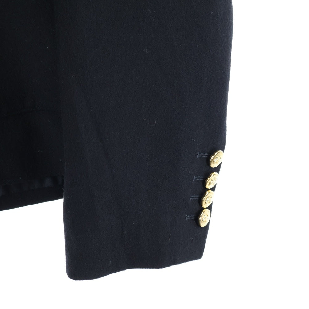 CELINE(セリーヌ) シャスール カシミヤ フランネル ノーカラー 3B ジャケット ブラック 2V43T311T.38NO