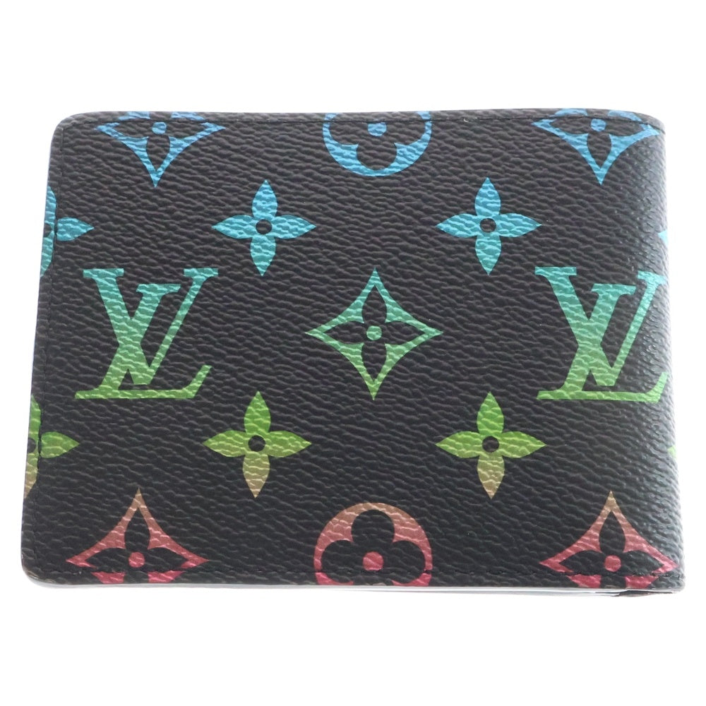 LOUIS VUITTON(ルイヴィトン) モノグラム マルチカラー ポルトフォイユスレンダー ブラック グラデーション M13909 IC