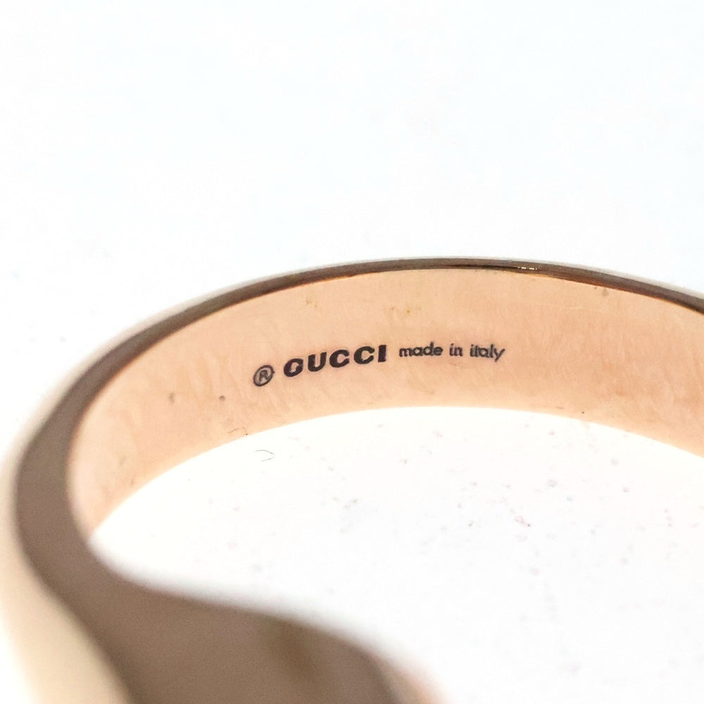 GUCCI(グッチ) インターロッキングG ブロンディクリスタル付リング 指輪 ゴールド 797336