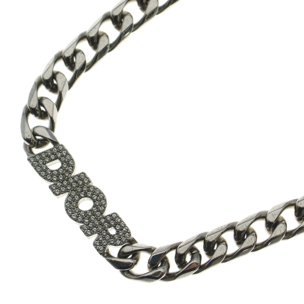 Dior HOMME(ディオールオム) ロゴラインストーン チェーン ネックレス