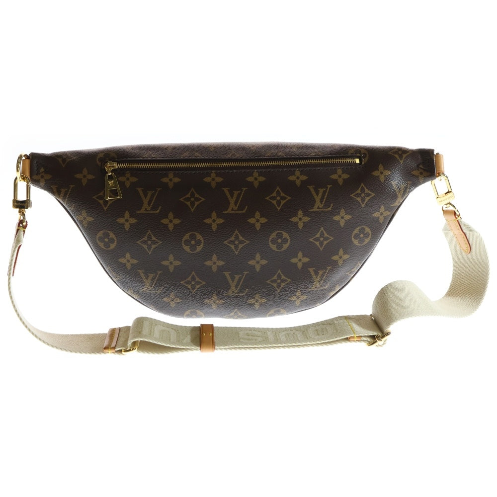 LOUIS VUITTON(ルイヴィトン) モノグラム ハイ・ライズ バムバック レザーボディバック ウエストバッグ ブラウン M46784
