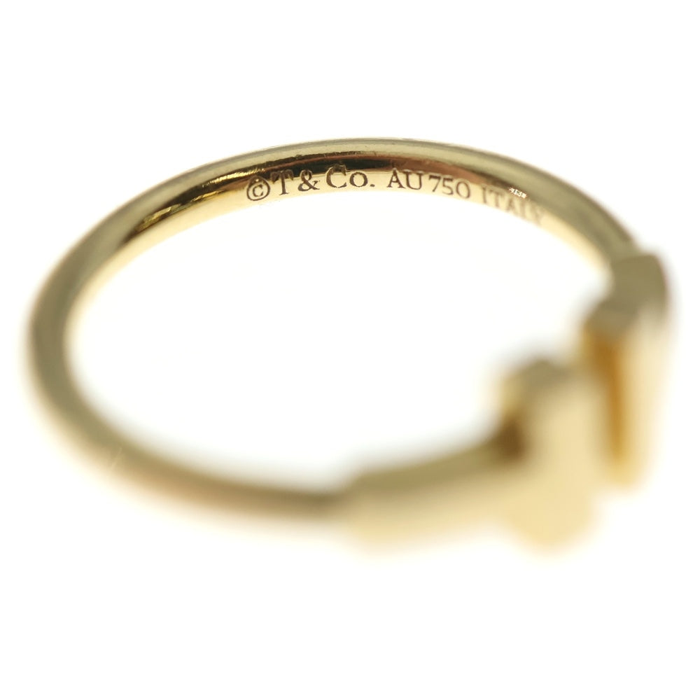 TIFFANY & Co.(ティファニー) Tワイヤー リング Au750 K18 指輪 イエローゴールド