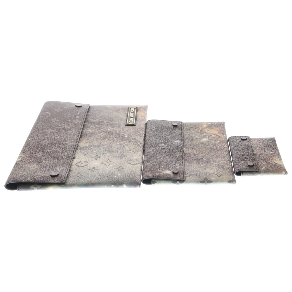 LOUIS VUITTON(ルイヴィトン) モノグラムギャラクシー アルファ TR ポーチ トリプルポーチ ケース 収納 クラッチバッグ ダークグレー M44177