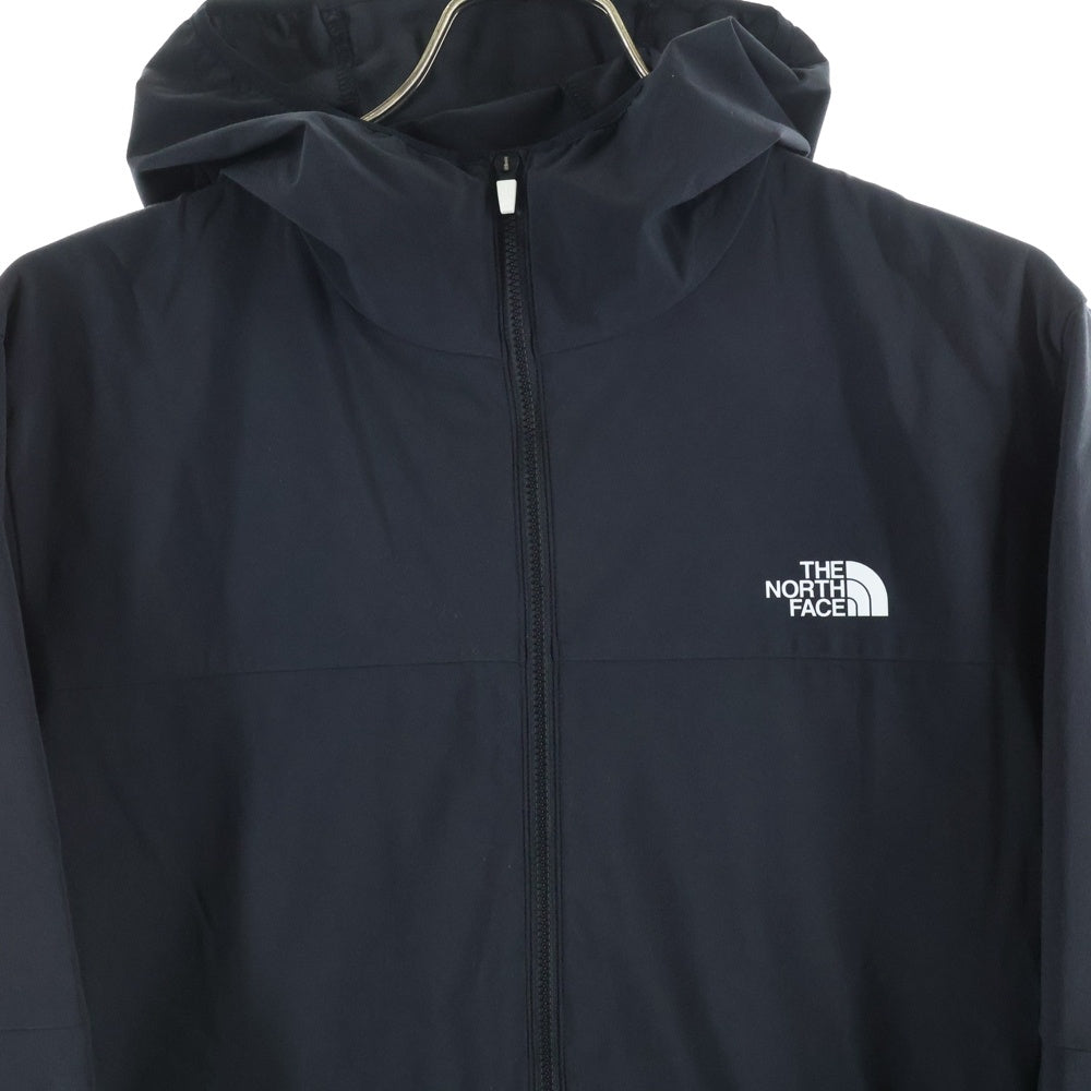 THE NORTH FACE(ザノースフェイス) APEX FLEX HOODIE エイペックス フレックス ロゴプリント フーデッド ジップアップ ナイロンジャケット ブラック NP22081 レディース