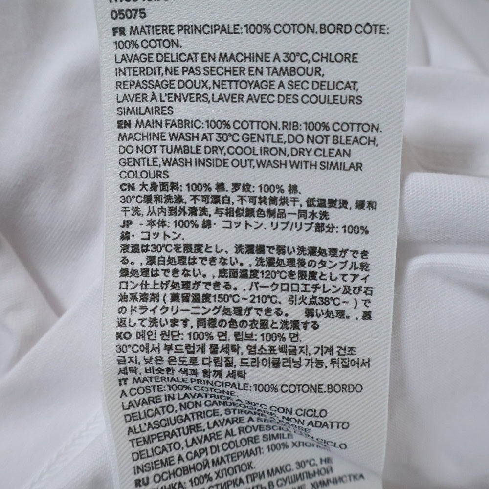 ami(アミ) Ami De Coeur アミ ドゥ クール ハートロゴ刺繍 クルーネック 半袖Tシャツ カットソー ホワイト HTS346.724 レディース