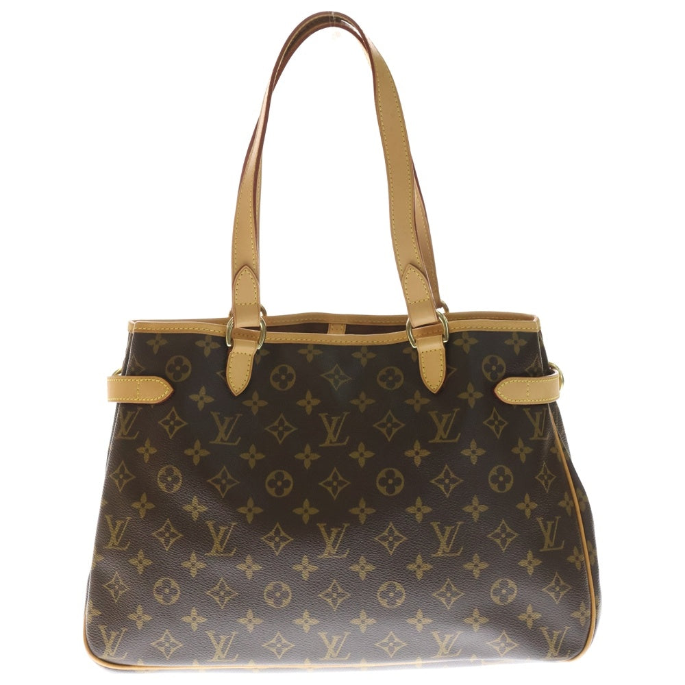 LOUIS VUITTON(ルイヴィトン) モノグラム バティニョールオリゾンタル レザーハンドバッグ ブラウン M51154 レディース