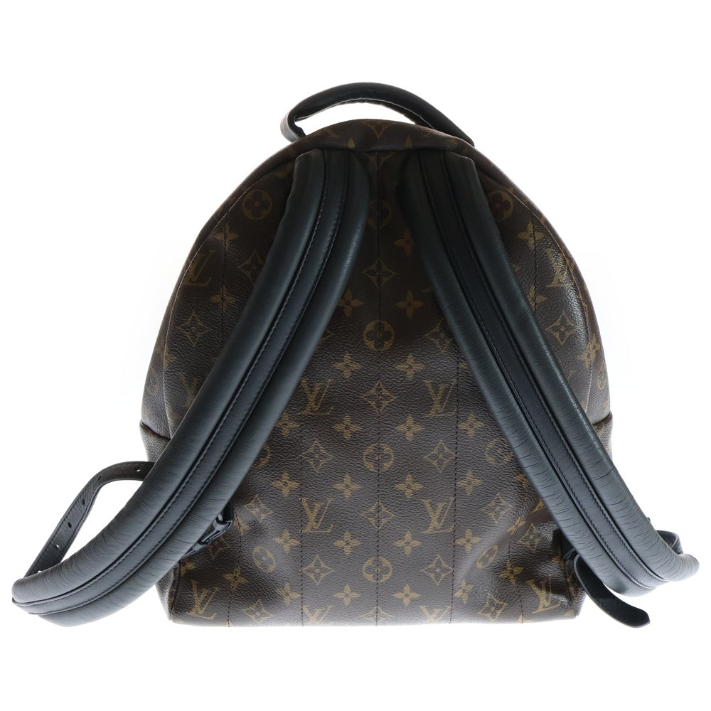 LOUIS VUITTON(ルイヴィトン) モノグラム パームスプリングスMM リュックサック バックパック ブラック×ブラウン レザー×PVC M44874 ゴールド金具 レディース