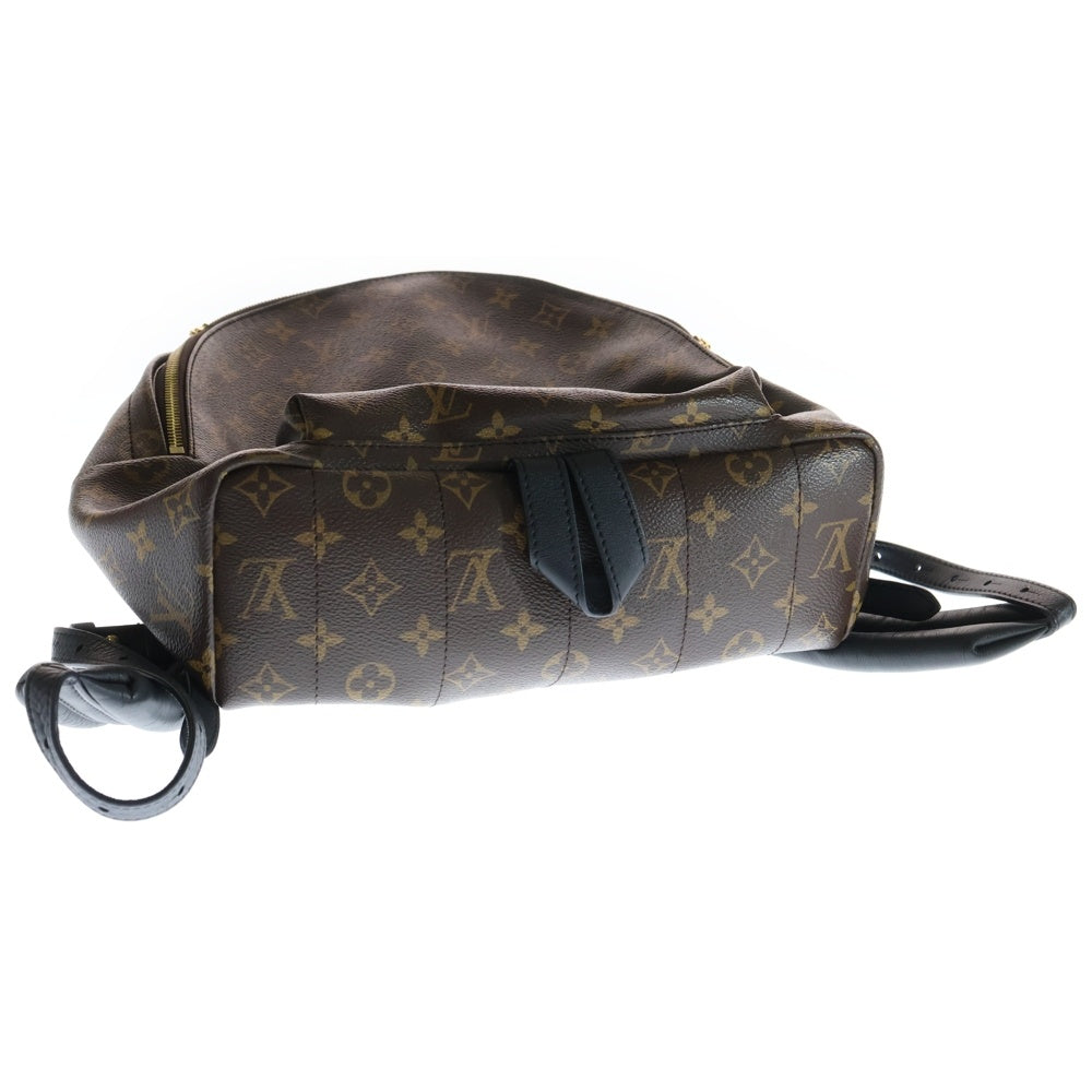 LOUIS VUITTON(ルイヴィトン) モノグラム パームスプリングスMM リュックサック バックパック ブラック×ブラウン レザー×PVC M44874 ゴールド金具 レディース