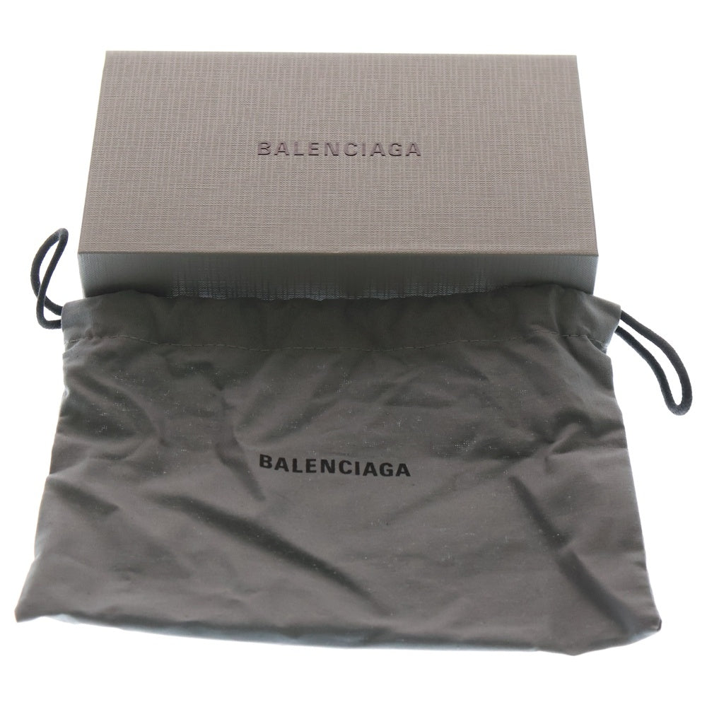 BALENCIAGA(バレンシアガ) ロゴ フラグメントケース コインケース カードケース 小物入れ ライトブルー レザー 7367342 シルバー金具