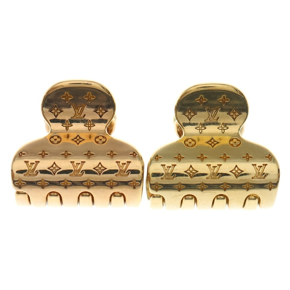 LOUIS VUITTON(ルイヴィトン) モノグラム アクセソワール シュブ ヘアクリップ ゴールド×ピンクゴールド M68940 レディース