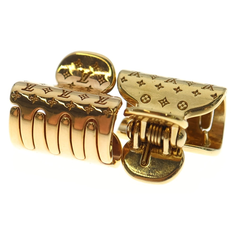 LOUIS VUITTON(ルイヴィトン) モノグラム アクセソワール シュブ ヘアクリップ ゴールド×ピンクゴールド M68940 レディース