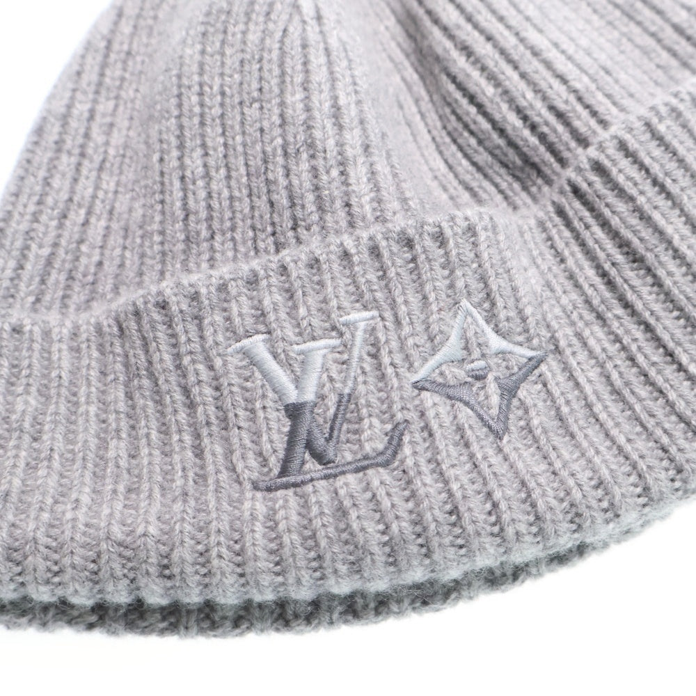 LOUIS VUITTON(ルイヴィトン) LV デュアル ビーニー 帽子 ニット帽 ニットキャップ カシミヤ グレーM79140