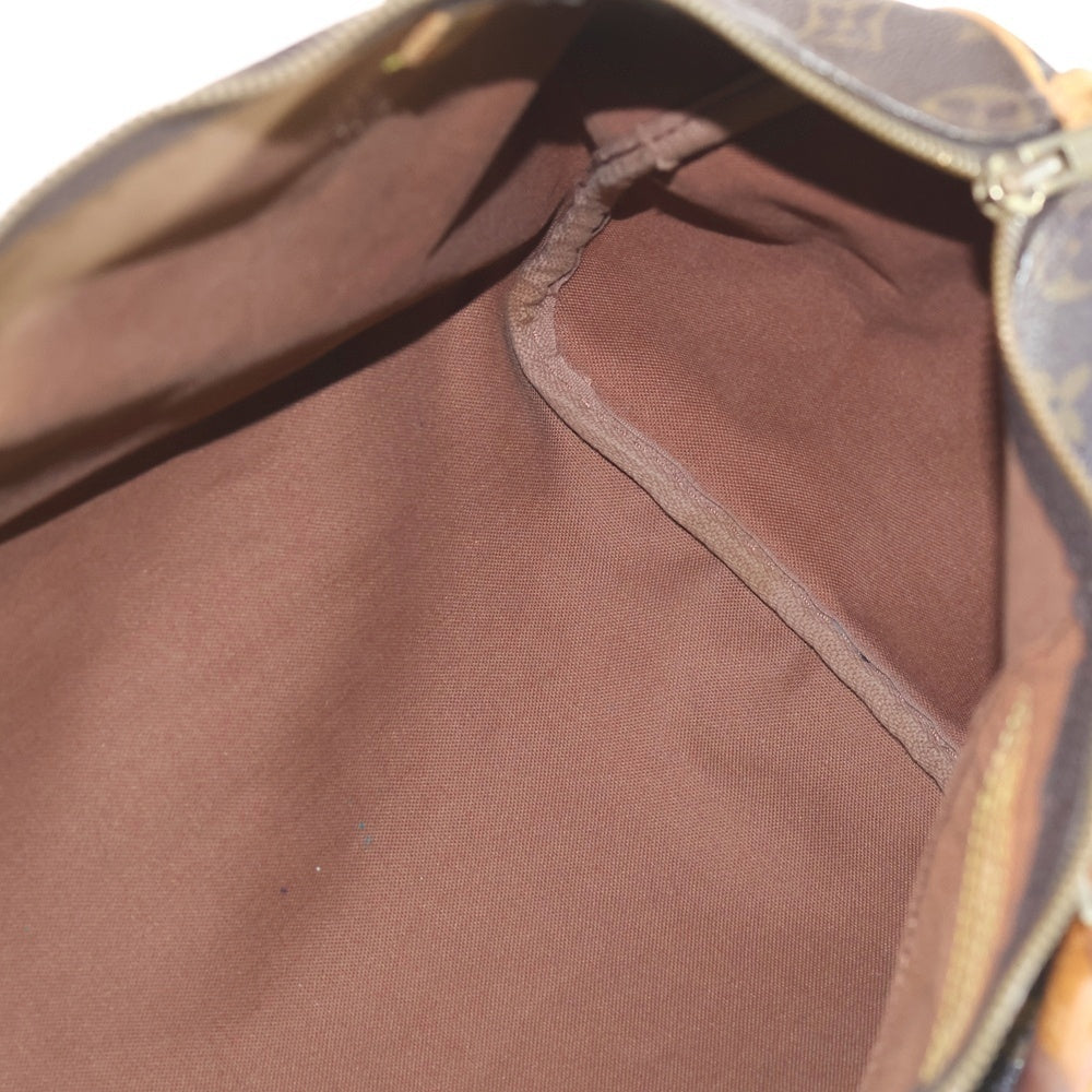 LOUIS VUITTON(ルイヴィトン) モノグラム スピーディ35 ボストンバッグ ハンドバッグ ブラウン レザー×PVC M41524 ゴールド金具 レディース