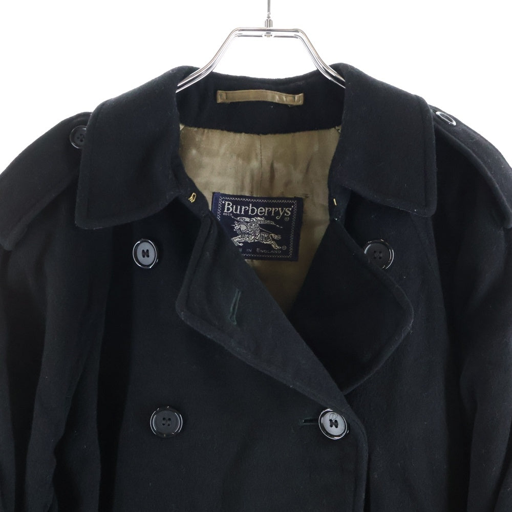 BURBERRY(バーバリー) ウール トレンチ コート ブラック レディース