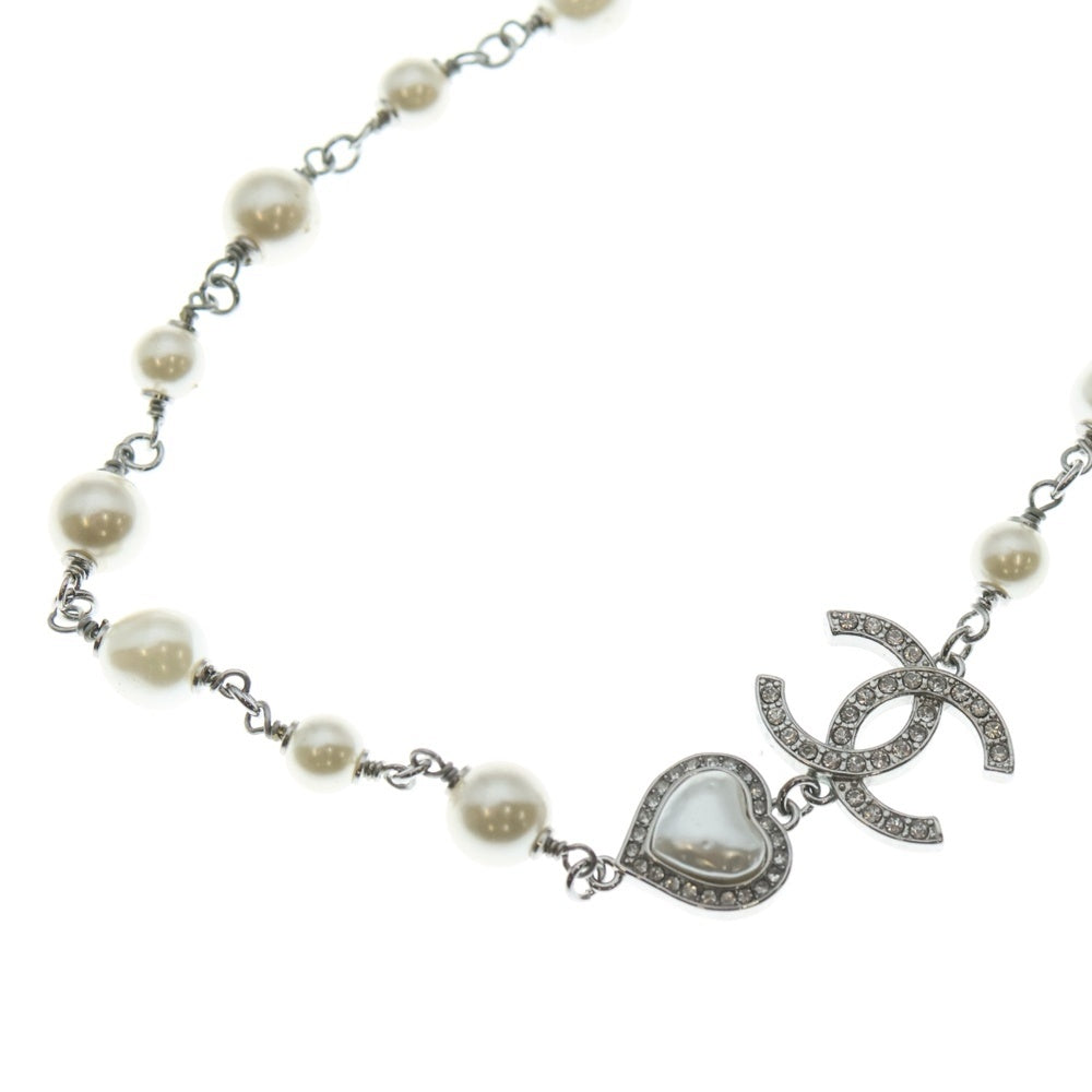 CHANEL(シャネル) ココマークパールネックレス ハート ペンダント