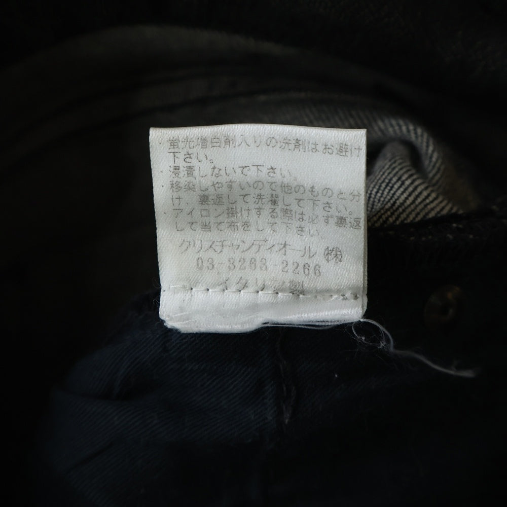 DIOR(ディオール) 08AW コーティング ストレッチ スリムスキニー デニムパンツ ブラック 8H3111080894