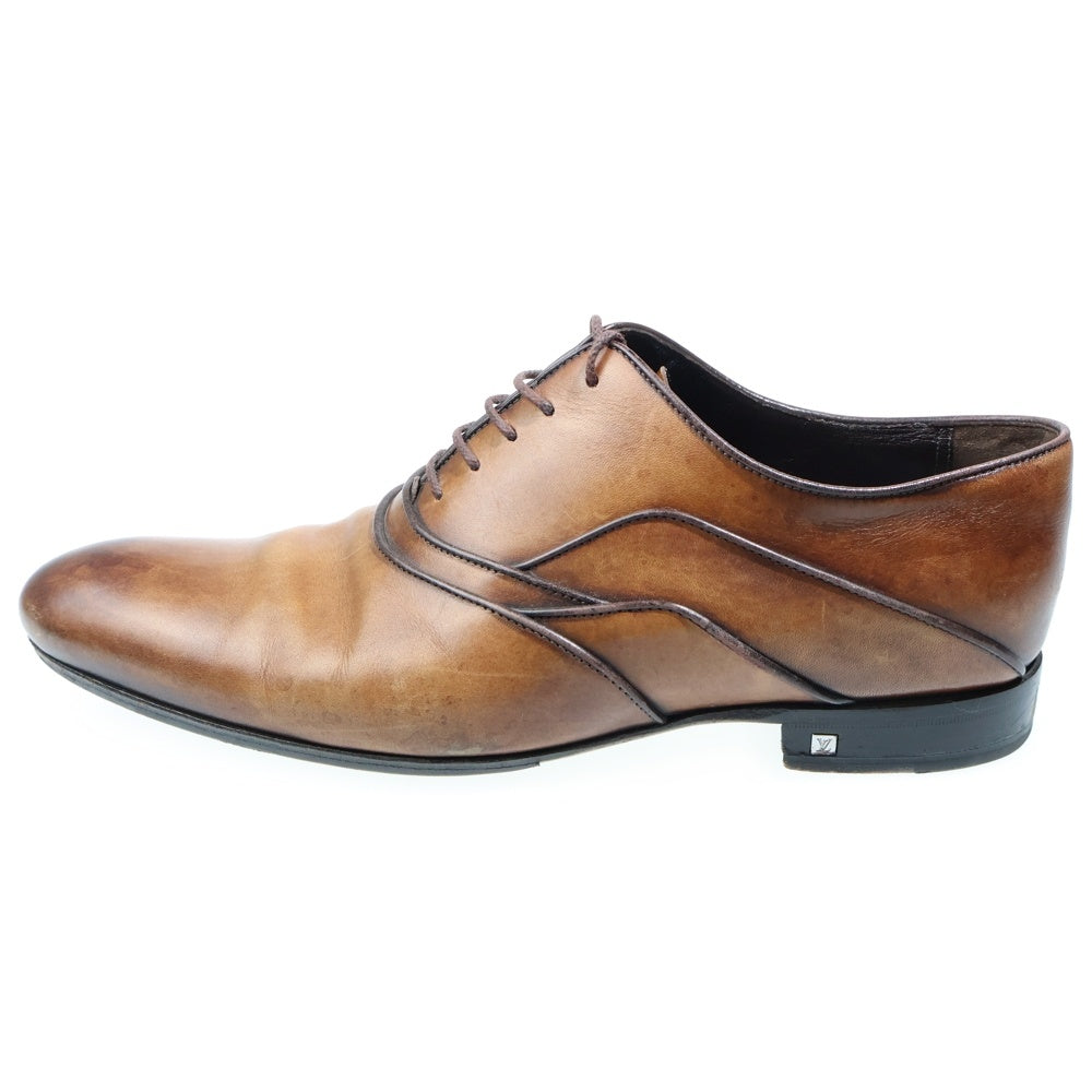 LOUIS VUITTON(ルイヴィトン) プレーントゥ レースアップ レザー ドレス ビジネス シューズ ブラウン MT0120