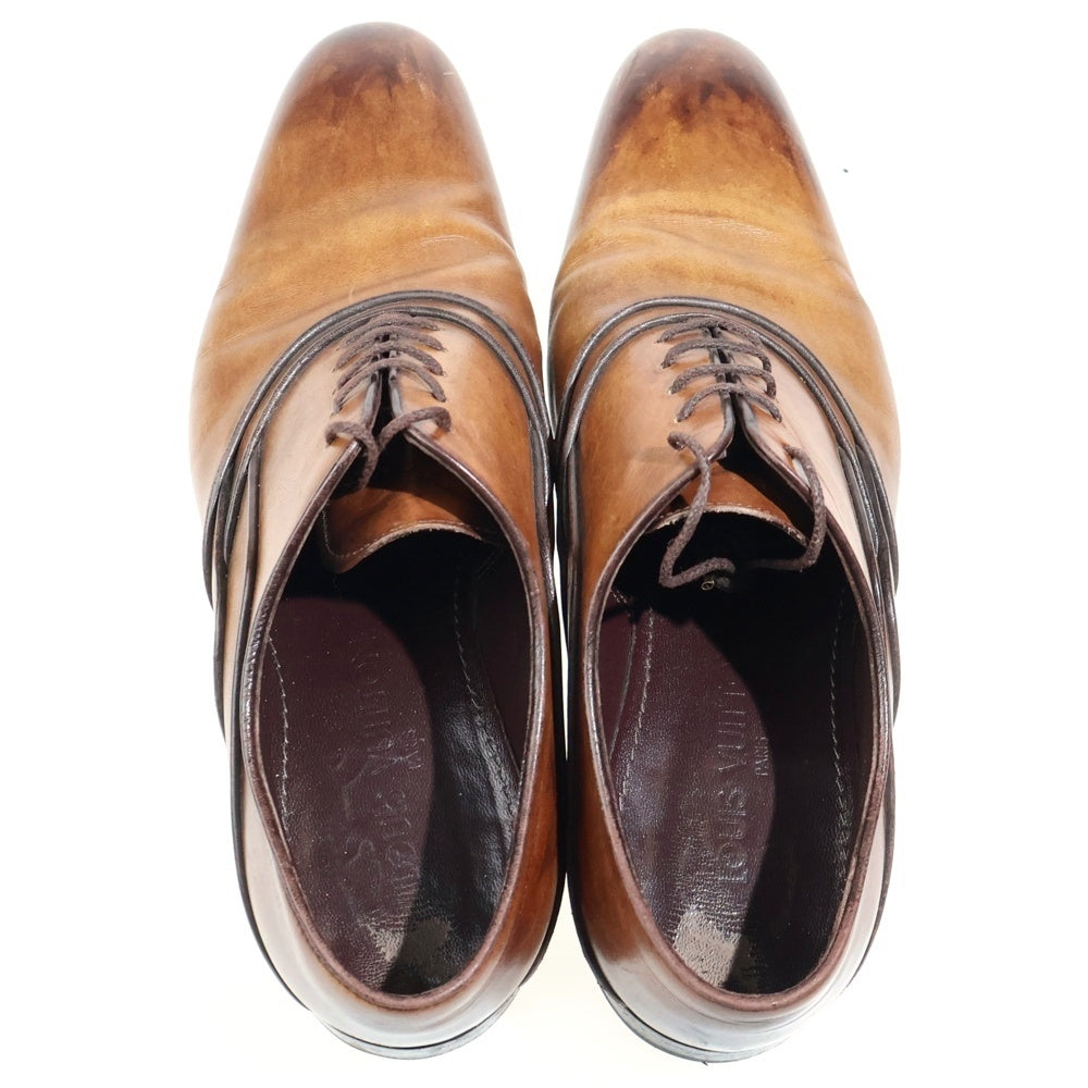 LOUIS VUITTON(ルイヴィトン) プレーントゥ レースアップ レザー ドレス ビジネス シューズ ブラウン MT0120