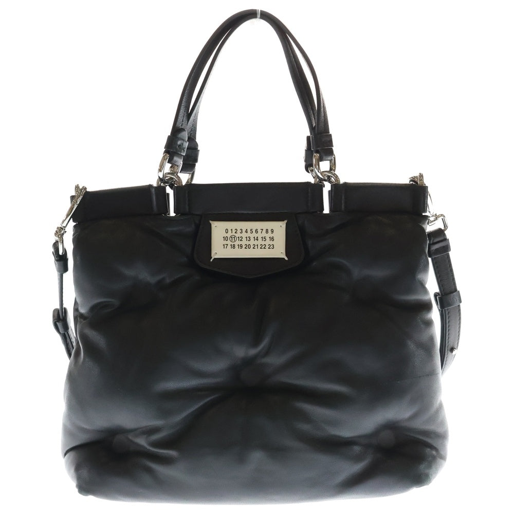 Maison Margiela(メゾンマルジェラ) グラムスラム ハンドバッグ ブラック レザー レディース
