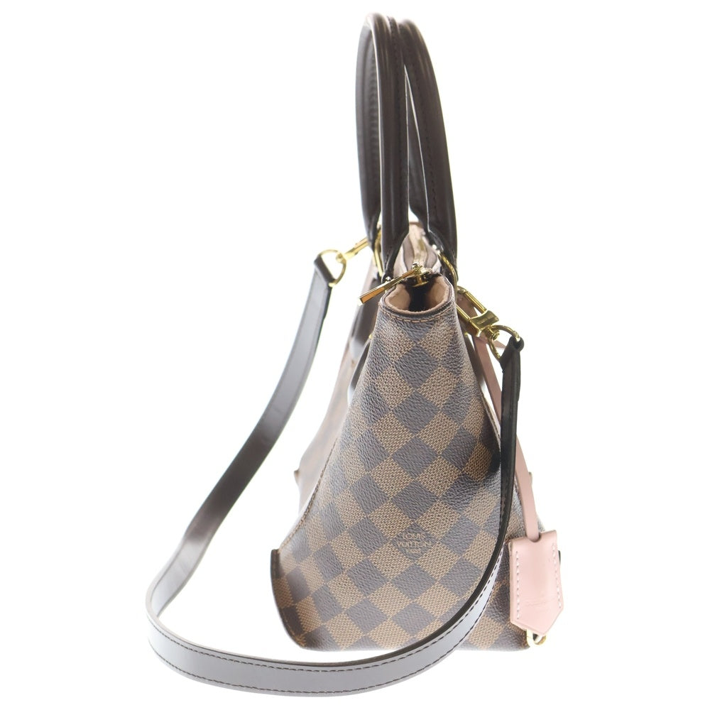 LOUIS VUITTON(ルイヴィトン) ダミエ カイサ トートPM 2WAYバッグ ハンドバッグ ショルダーバッグ ブラウン×ピンク レザー×PVC N41554 ゴールド金具 レディース