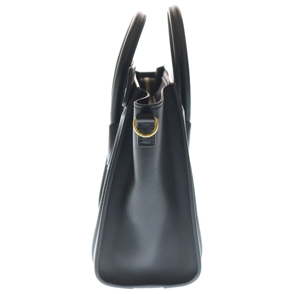 CELINE(セリーヌ) ラゲージ ナノショッパー ハンドバッグ レザー ブラック
