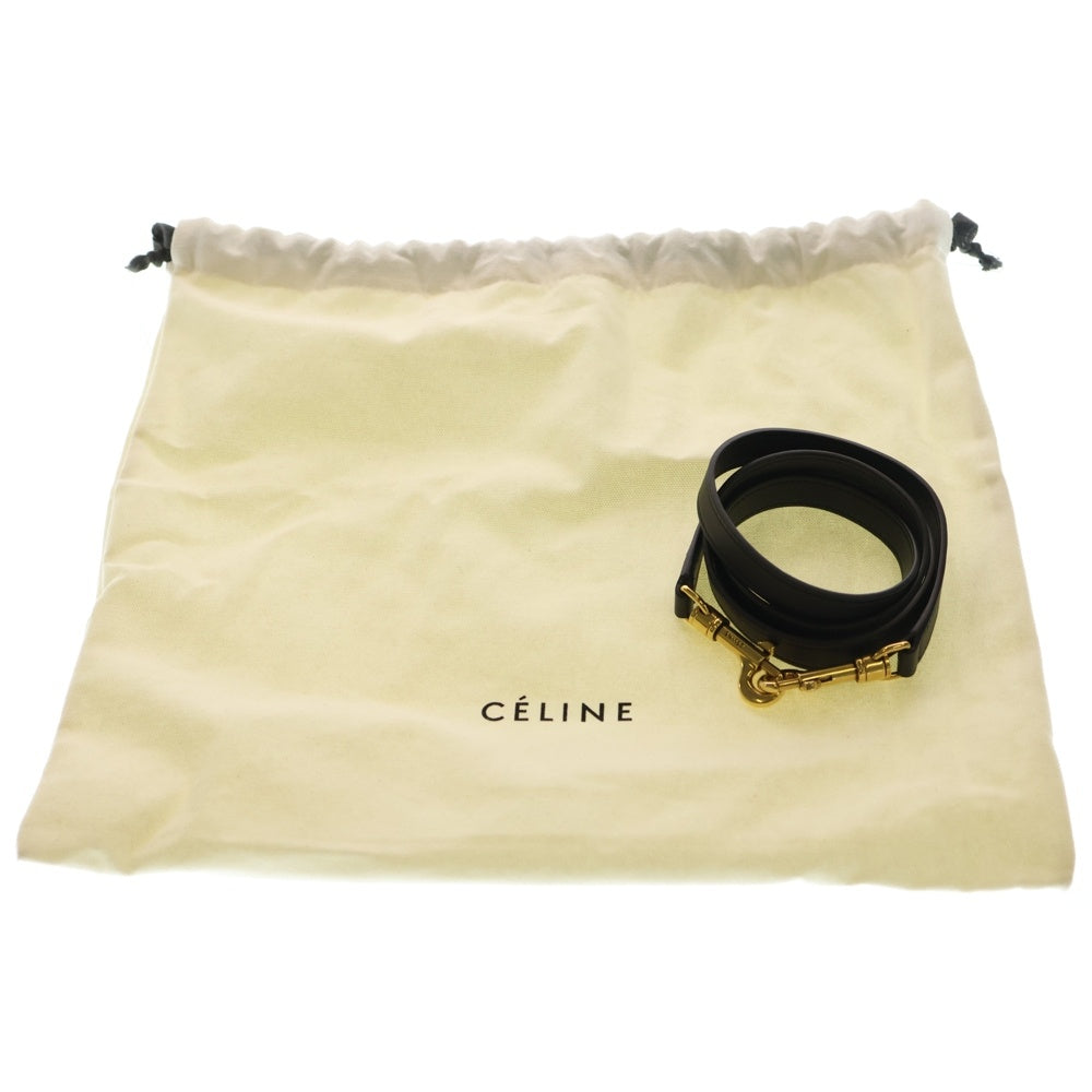 CELINE(セリーヌ) ラゲージ ナノショッパー ハンドバッグ レザー ブラック