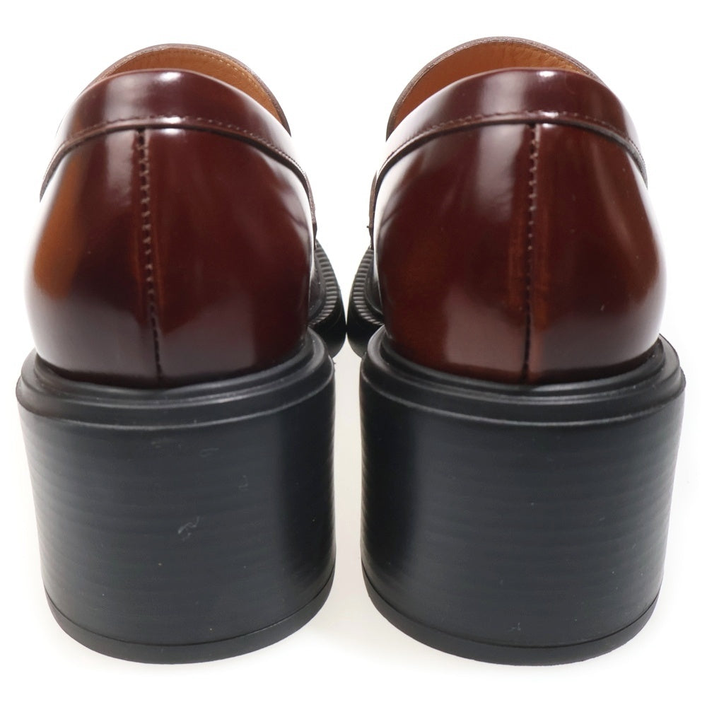 TOD'S(トッズ) ローファー パンプス カーフスキン ブラウン レディース