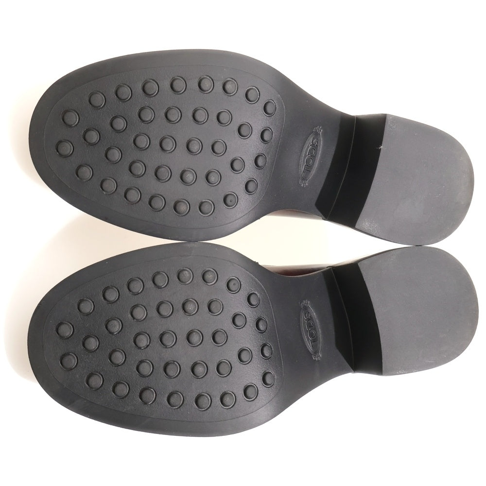 TOD'S(トッズ) ローファー パンプス カーフスキン ブラウン レディース