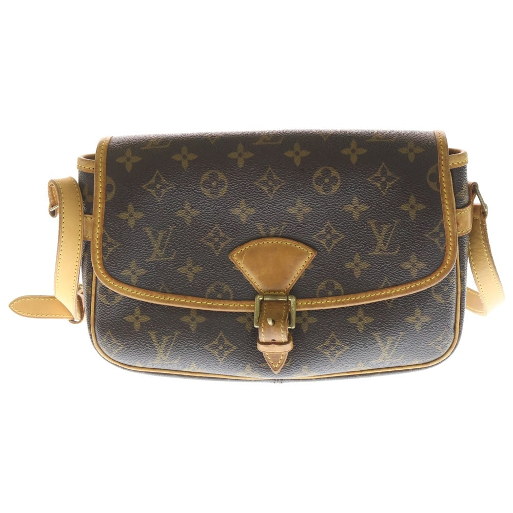 LOUIS VUITTON(ルイヴィトン) モノグラム ソローニュ ショルダーバッグ ショルダーポシェット ブラウン PVC×レザー M42250 ゴールド金具 レディース
